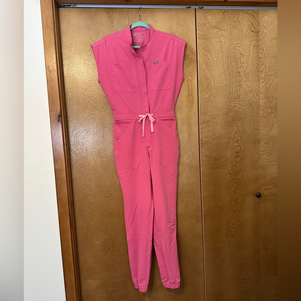 Figs XS F’ing Pink Rafaela - Cargo ScrubJumpsuit